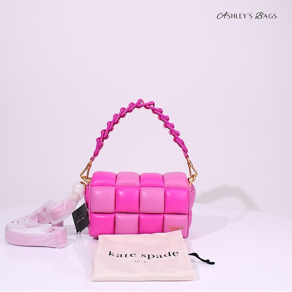 Kate Spade Boxxy Colorblocked East-west Crossbody In Vivid Snapdragon Multi Pink - Picture 3 of 14